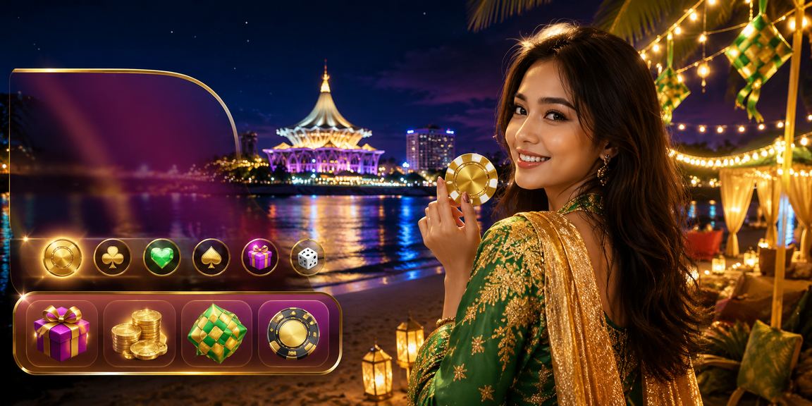 Pertaruhan sukan Hari Raya di Kuching — suasana meriah bersama rakan
